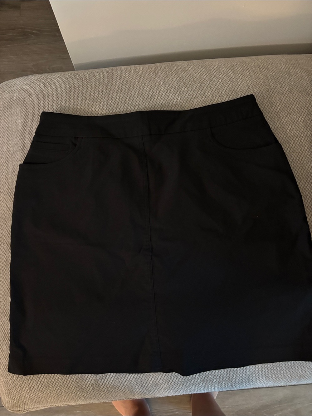 Hilary Radley Black Mini Skirt - Straight A-Line
